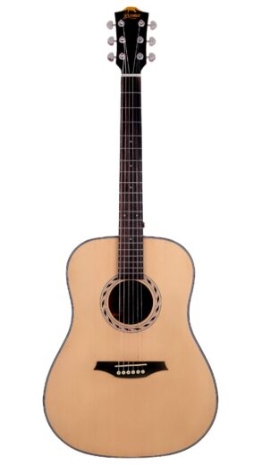 Bromo BAB1 Blanc | Dreadnought Acoustic Guitar | Spruce top