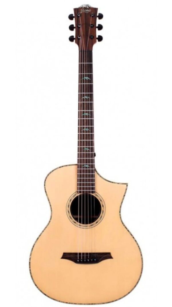 Bromo Concert Rocky Series | Solid Spruce top | Ebony B & S |Fishman