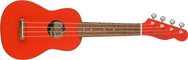 Fender FSR Venice Soprano Ukulele | Fiesta Red