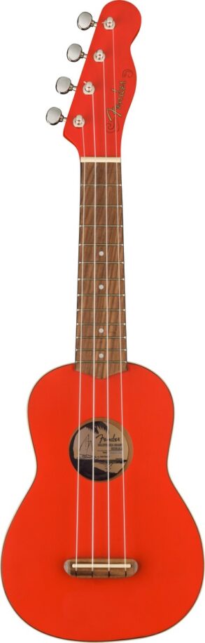 Fender FSR Venice Soprano Ukulele | Fiesta Red