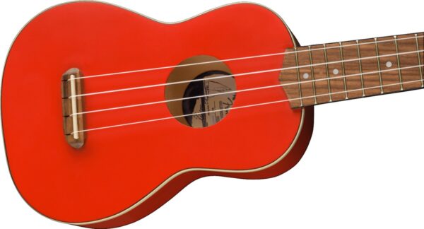 Fender FSR Venice Soprano Ukulele | Fiesta Red