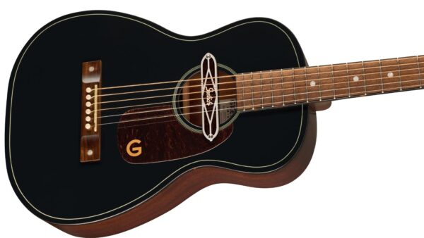 Jim Dandy DELTOLUXE Parlor Guitar | Black Top