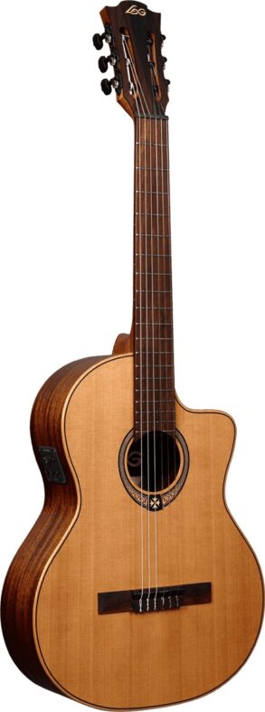 Lag 170CE | Occitania Classical Guitar | Solid Cedar Top | Pickup |Nat