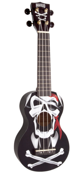 Mahalo U-Art Series Soprano Ukulele | Pirate Black