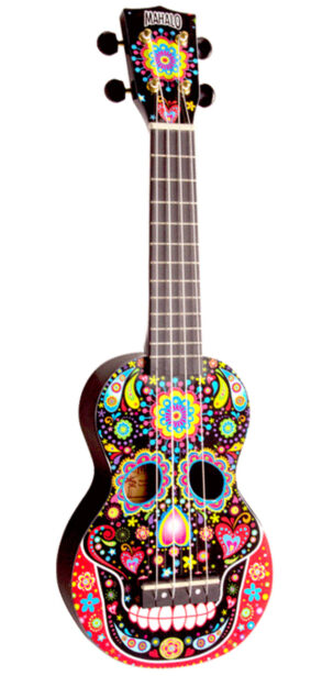 Mahalo U-Art Series Soprano Ukulele | Day of the Dead