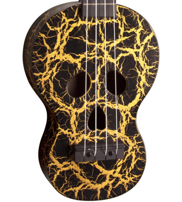 Mahalo Creative Series Skull-shaped Soprano Ukulele | Black