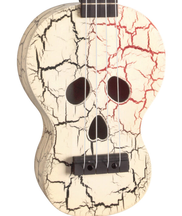 Mahalo Creative Series Skull-shaped Soprano Ukulele | White