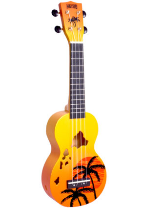 Mahalo Hawaii Soprano Ukulele | Orange Burst