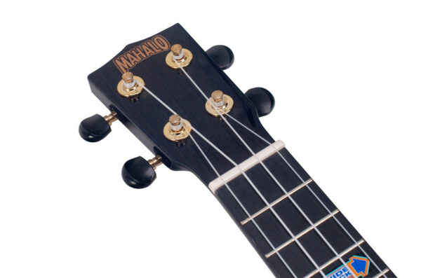 Mahalo MH2W Hano Wide Neck Concert Ukulele | Translucent  Black