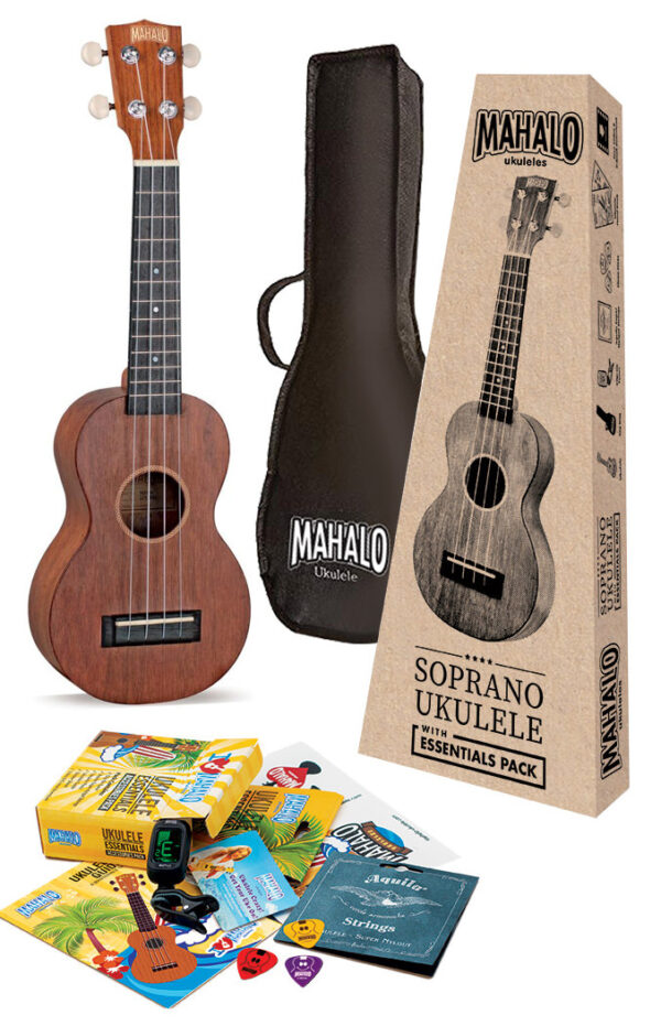 Mahalo Mj1 Soprano Ukulele Kit | Translucent Brown