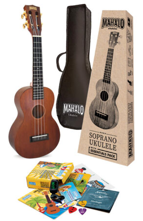 Mahalo Java Series Ukulele Kit | Translucent Brown