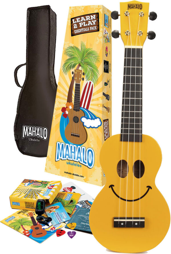 Mahalo Smile Ukulele Kit | Yellow