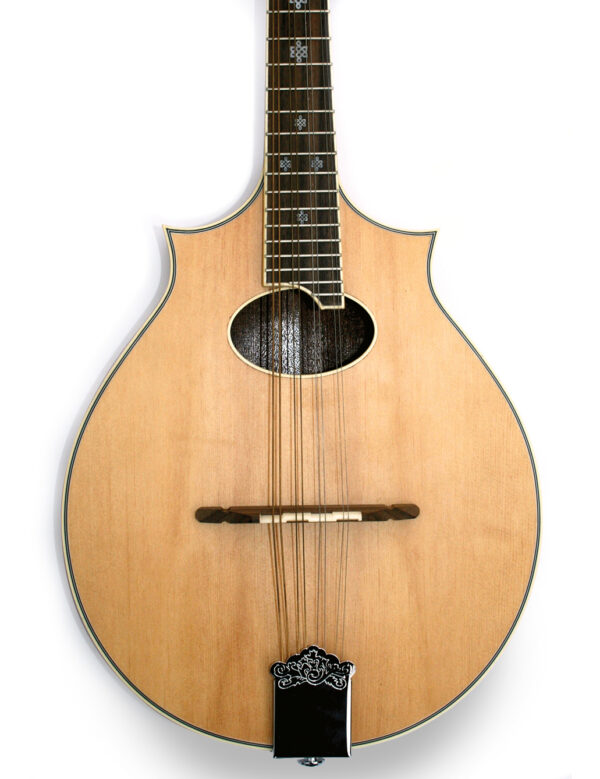 McBrides Symmetrical Two Point Mandolin | Natural Spruce