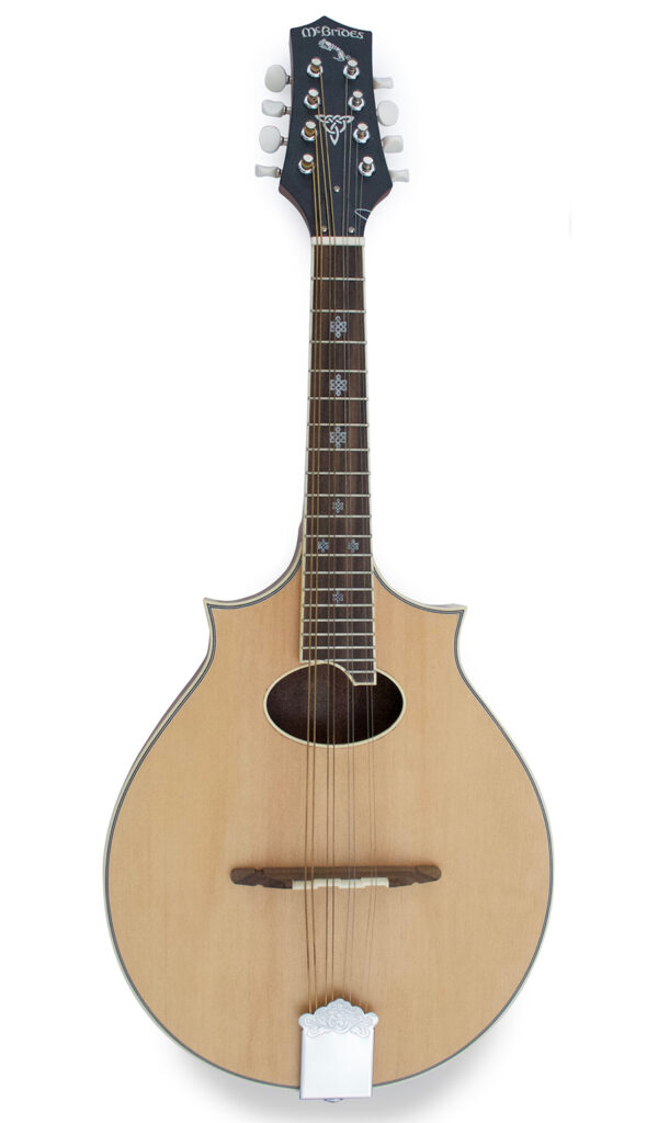 McBrides Symmetrical Two Point Mandolin | Natural Spruce