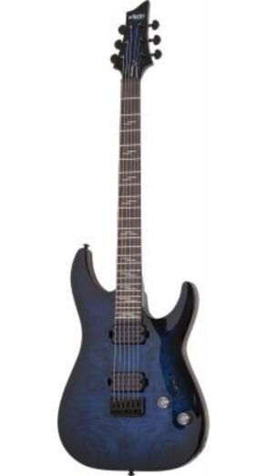 Schecter 2452-SHC Electric Guitar | See Thru Blue Burst