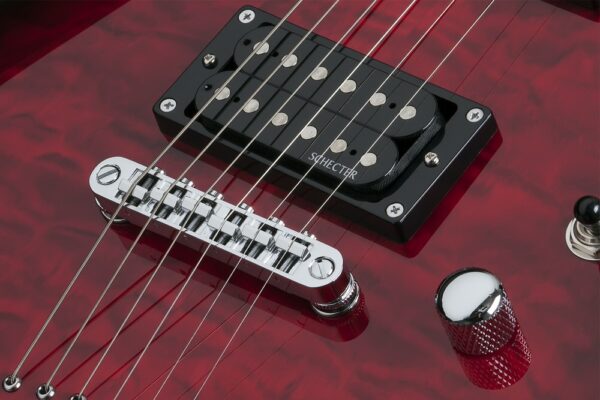 Schecter C6  Plus HH , String Thru Body| Cherry