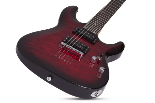 Schecter C6  Plus HH , String Thru Body| Cherry