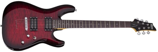 Schecter C6  Plus HH , String Thru Body| Cherry