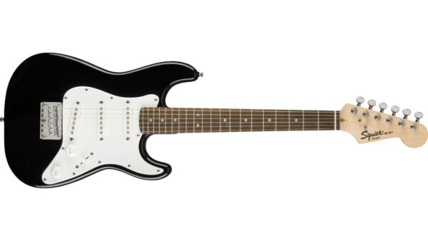 Squier Mini Stratocaster | Electic Guitar | Thin lightweight |Black