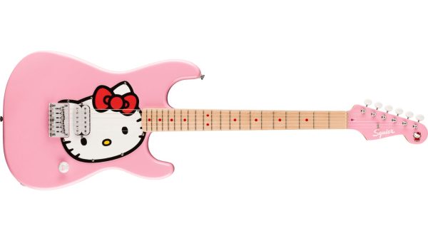 Ltd Ed Hello Kitty Stratocaster | Gig Bag |Maple FB, Pink