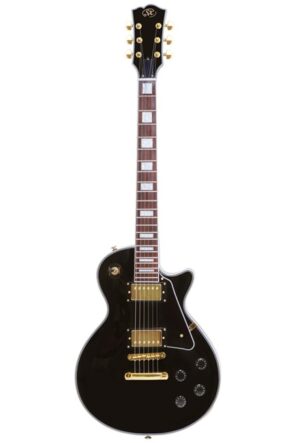 SX EH3 Single Cut Custom Style Guitar | Black