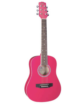 SX SM1 3/4 Size Acoustic Guitar Pack Lefthand | Lollypop Red