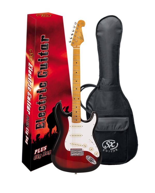 Sx SST57 Plus 3/4 Electric Guitar and Gigbag | Two Tone Sunburst