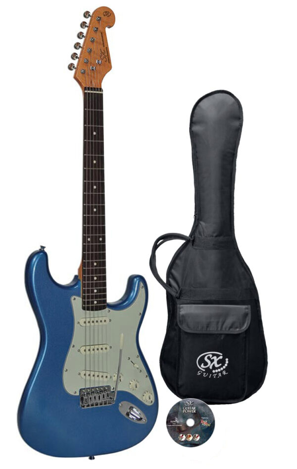 SX Vintage Series SST62 Electric Guitar Pack | Lake Placid Blue