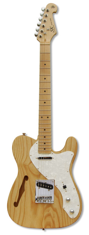 SX Ash Series Thinline Tele Electric Guitar | Natural