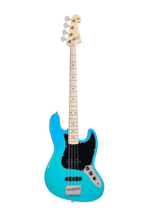 SX SBM Series J Bass Guitar | Blue Glow