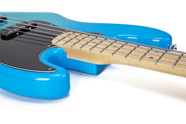 SX SBM Series J Bass Guitar | Blue Glow