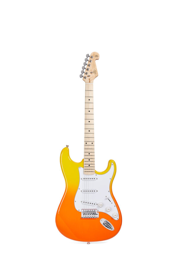 SX Modern Series 3 Pickup Electric Guitar  and Gigbag  | Burning Fire