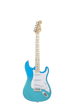 SX Modern Series 3 Pickup Guitar and Gigbag  | Blue Glow