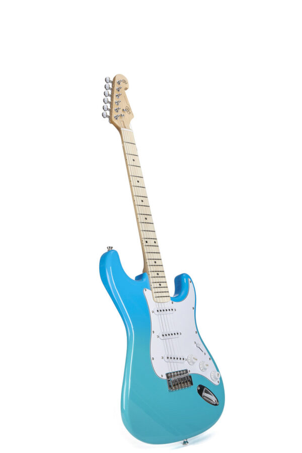 SX Modern Series 3 Pickup Guitar and Gigbag  | Blue Glow