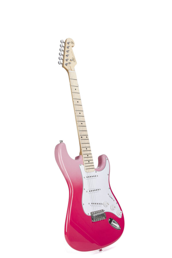 SX Modern Series 3 Pickup Guitar and Gigbag  | Pink Twilight