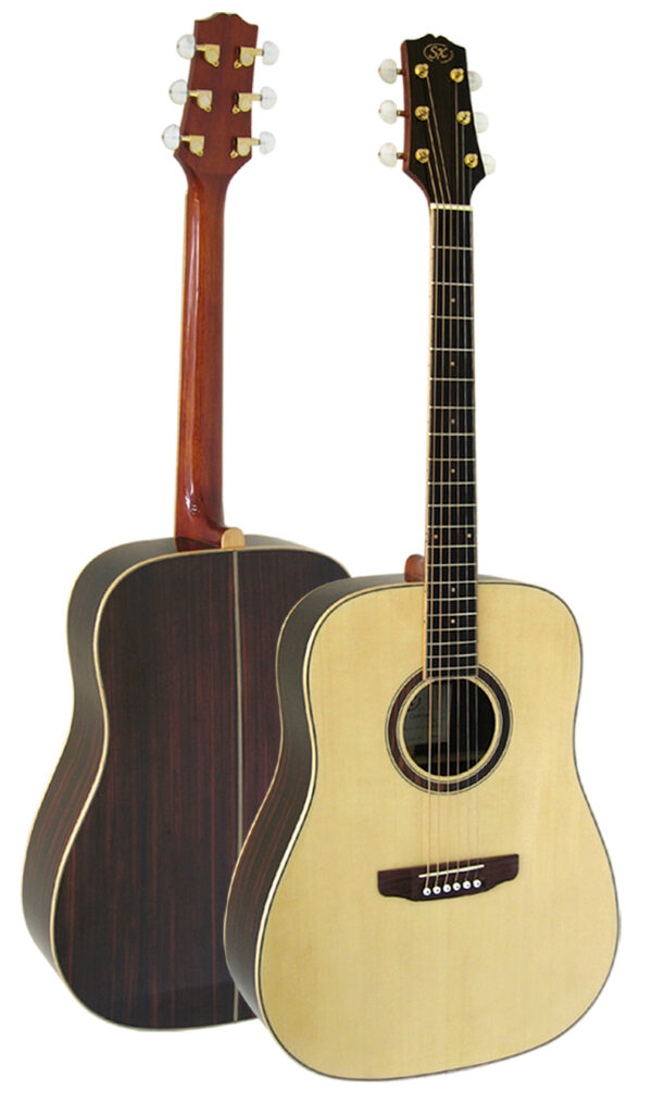 SX DG50 Solid Top Acoustic Guitar | Natural