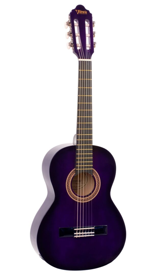 Valencia 100 series Nylon String Guitar | 1/2 Size | Purple