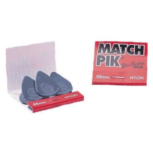 Match Pik By Jim Dunlop | 6 nylon Picks in Handy pack | Gauge .46mm