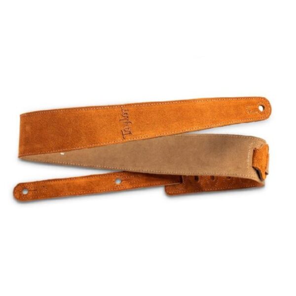 Taylor | Guitar Strap | Embroidered Suede | Honey 2.5″