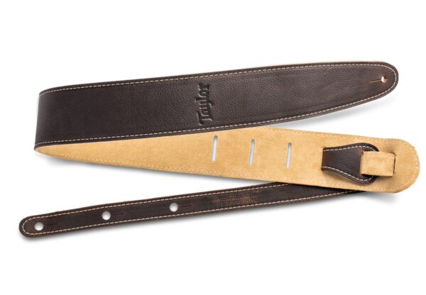 Taylor 2.5″ Leather Guitar Strap | Suede Back