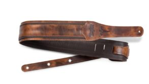 Taylor Guitar Fountain Strap | Genuine Leather, 2.5″ | Weathered Brown