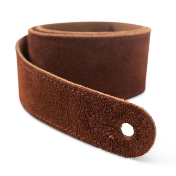 Taylor | Guitar Strap | Embroidered Suede | Chocolate Brown | 2.5″