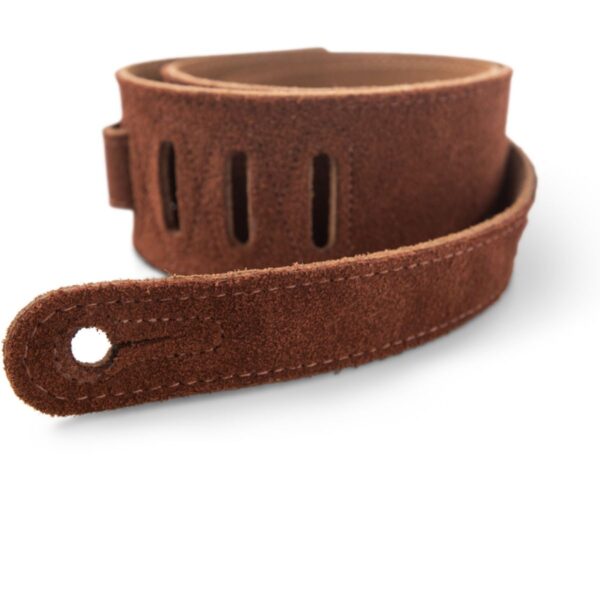 Taylor | Guitar Strap | Embroidered Suede | Chocolate Brown | 2.5″