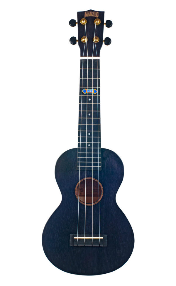 Mahalo MH2W Hano Wide Neck Concert Ukulele | Translucent  Black