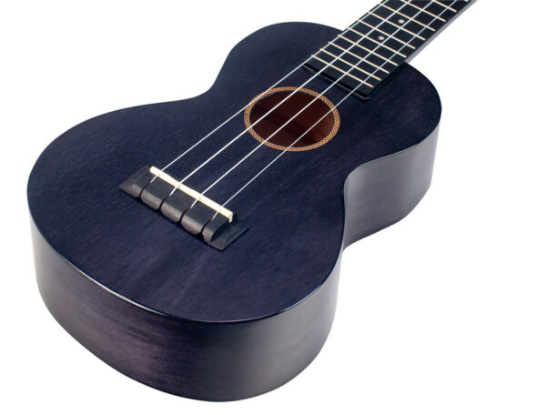 Mahalo MH2W Hano Wide Neck Concert Ukulele | Translucent  Black