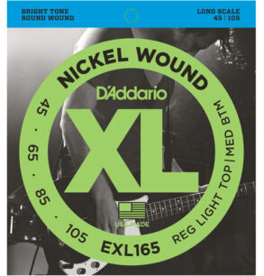 D’Addario Nickel Wound 4-String Bass String Set | 45-105 Gauge