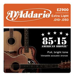 D’Addario Bronze Roundwound Acoustic Guitar String Set | Super Light