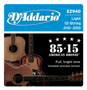 D’Addario EZ-940 885/15 Great American Bronze 12-String Set | Light