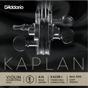 Kaplan Violin E Strings, 4/4 Scale, Light Tension