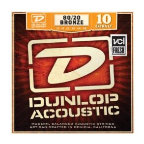 Dunlop Acoustic Guitar Brass String Set | Extra Light